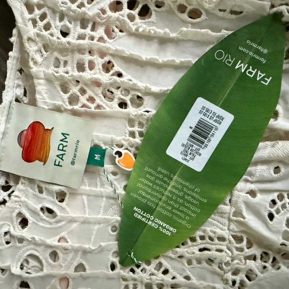 Farm Rio Palm Tree Richilier Blouse - Picture 6 of 6